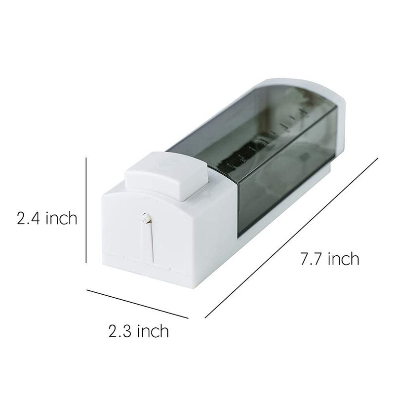 YISMAN Soap Dispensers 250ml ABS Plastic Drill Free with Adhesive or Wall Mount with Screws Liquid Hand Shower Dispenser for Bathroom or Kitchen - Image 5